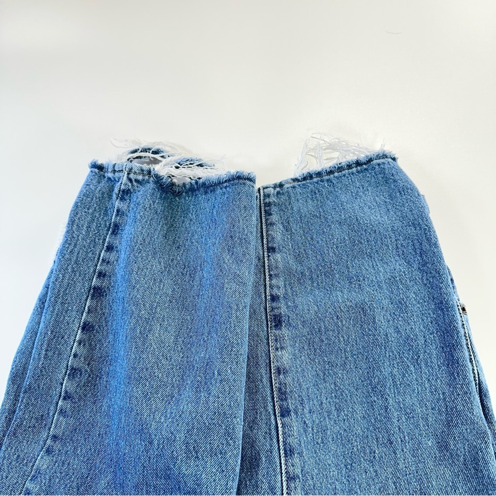 Levi’s 94 Baggy Distressed Jeans High Rise Raw Hem W26 - Picture 5 of 11